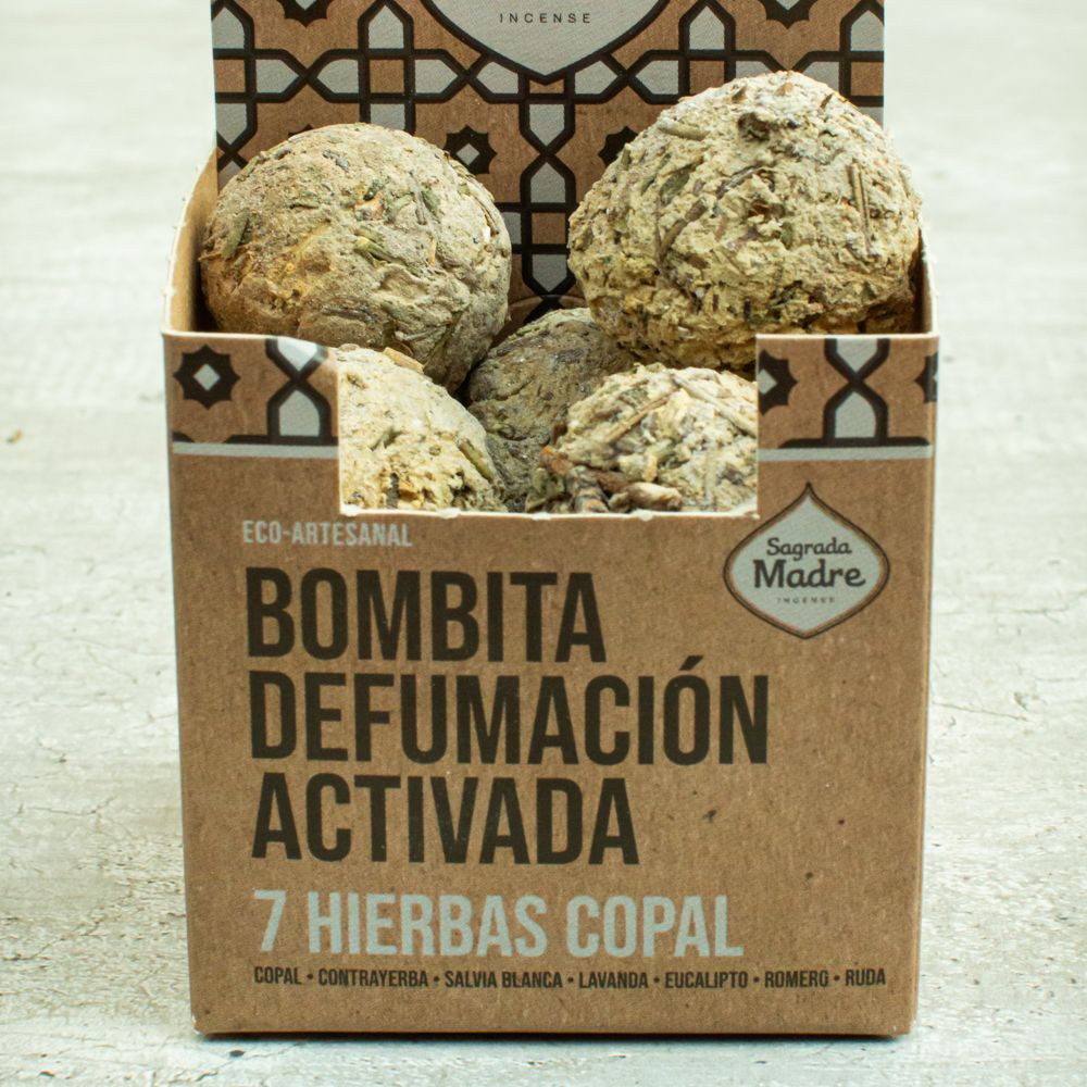 Sagrada Madre, 7 Kräuter & Copal Smudge Bomb – Reinigung, Schutz & spirituelle Klarheit