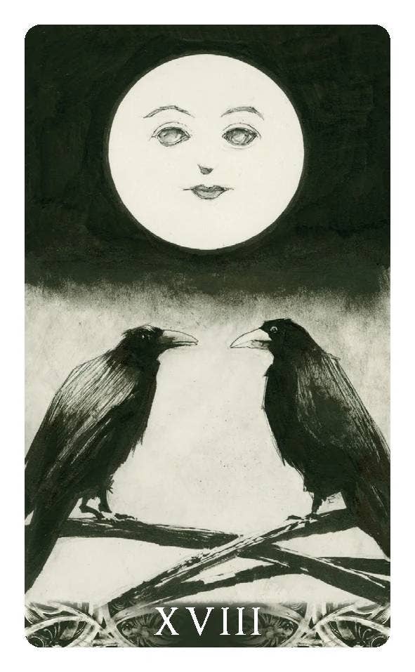 Mord von Krähen MINI Tarotkarten Lo Scarabeo – Prophezeiung, Schatten & die Weisheit der Krähen