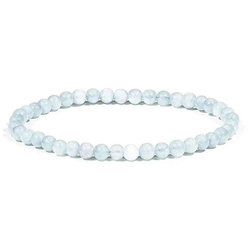 🌊 Armband „Aquamarin“ – Ruhe, klare Worte & Intuition