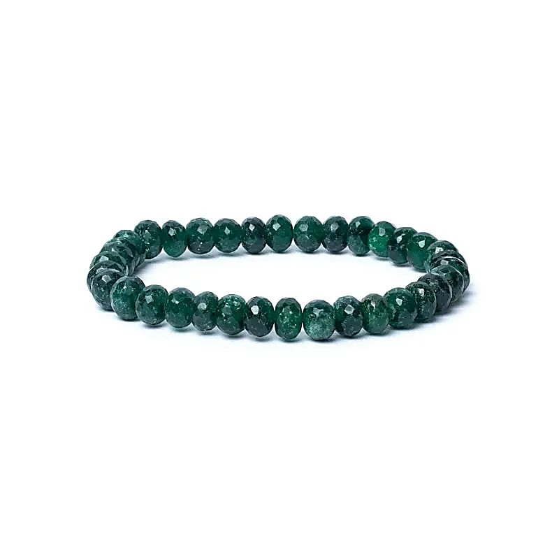 Armband „Aventurin Facette“ – AA Qualität (elastisch) - Entschlossenheit & kreative Umsetzung