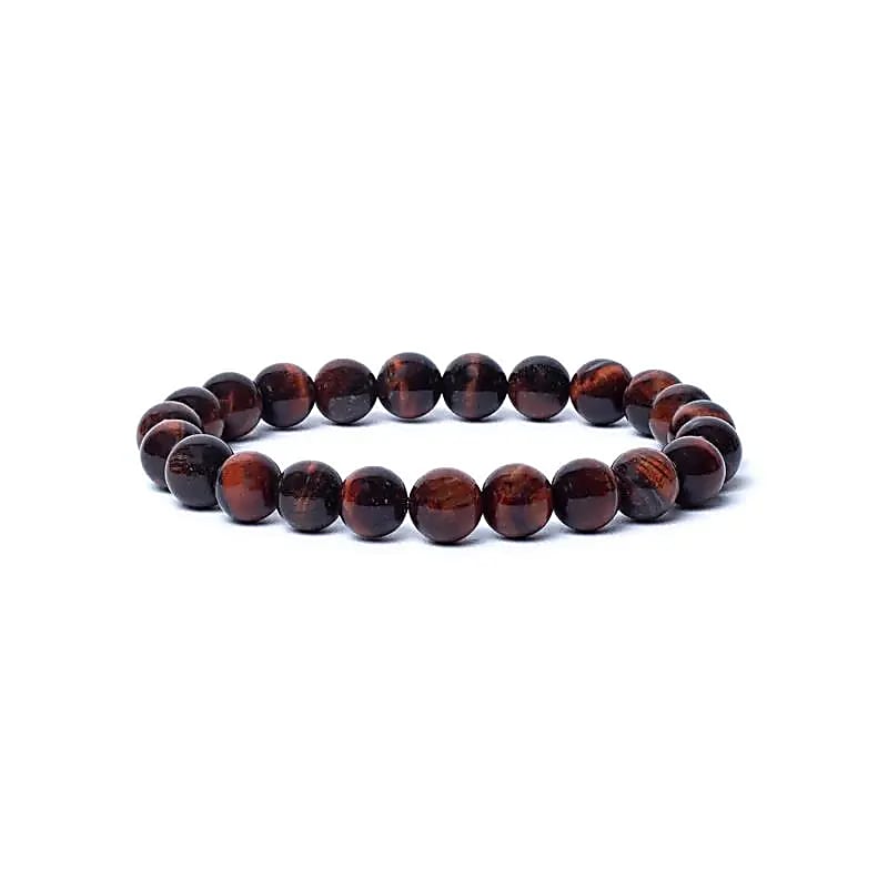 Armband Rotes Tigerauge facettiert – AA-Qualität | elastisch | 8 mm Perlen | Innere Stärke & bewusste Ausrichtung 🔥