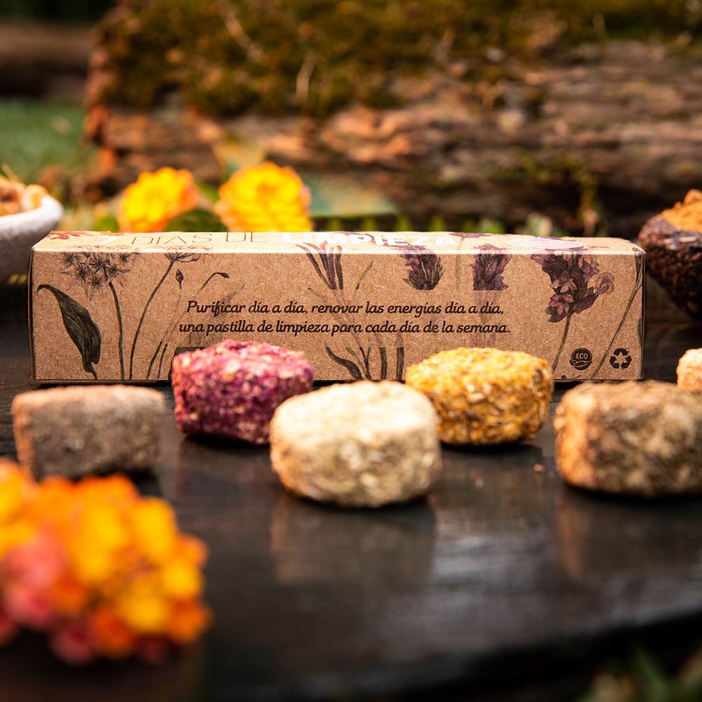 Charcoal Disks „7 Days of Cleaning, Räucherwerkscheiben 7 Tage Reinigung