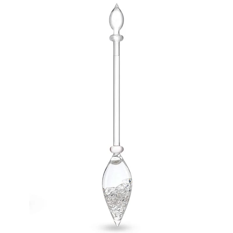 VitaJuwel Edelsteinstab „DIAMONDS“ – Diamantsplitter (4 ct.) & Bergkristall