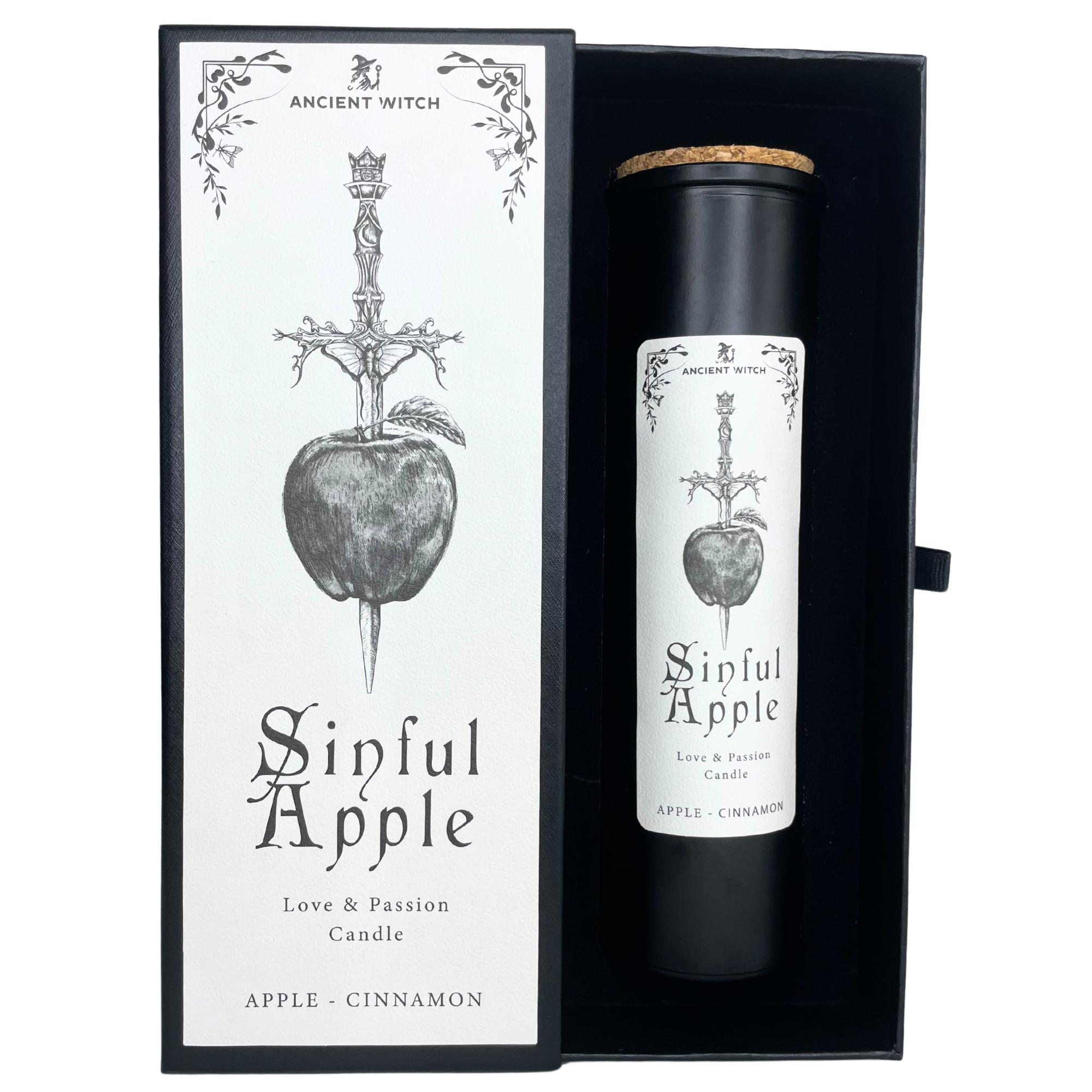 Magische Ritualkerze Sinful Apple – Hexenzauber für Liebe & Verführung