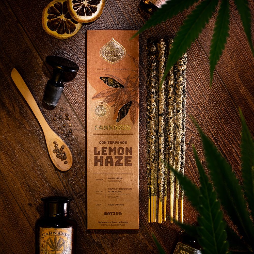Sagrada Madre Räucherstäbchen Lemon Haze Incense, Cannabis Räucherstäbchen