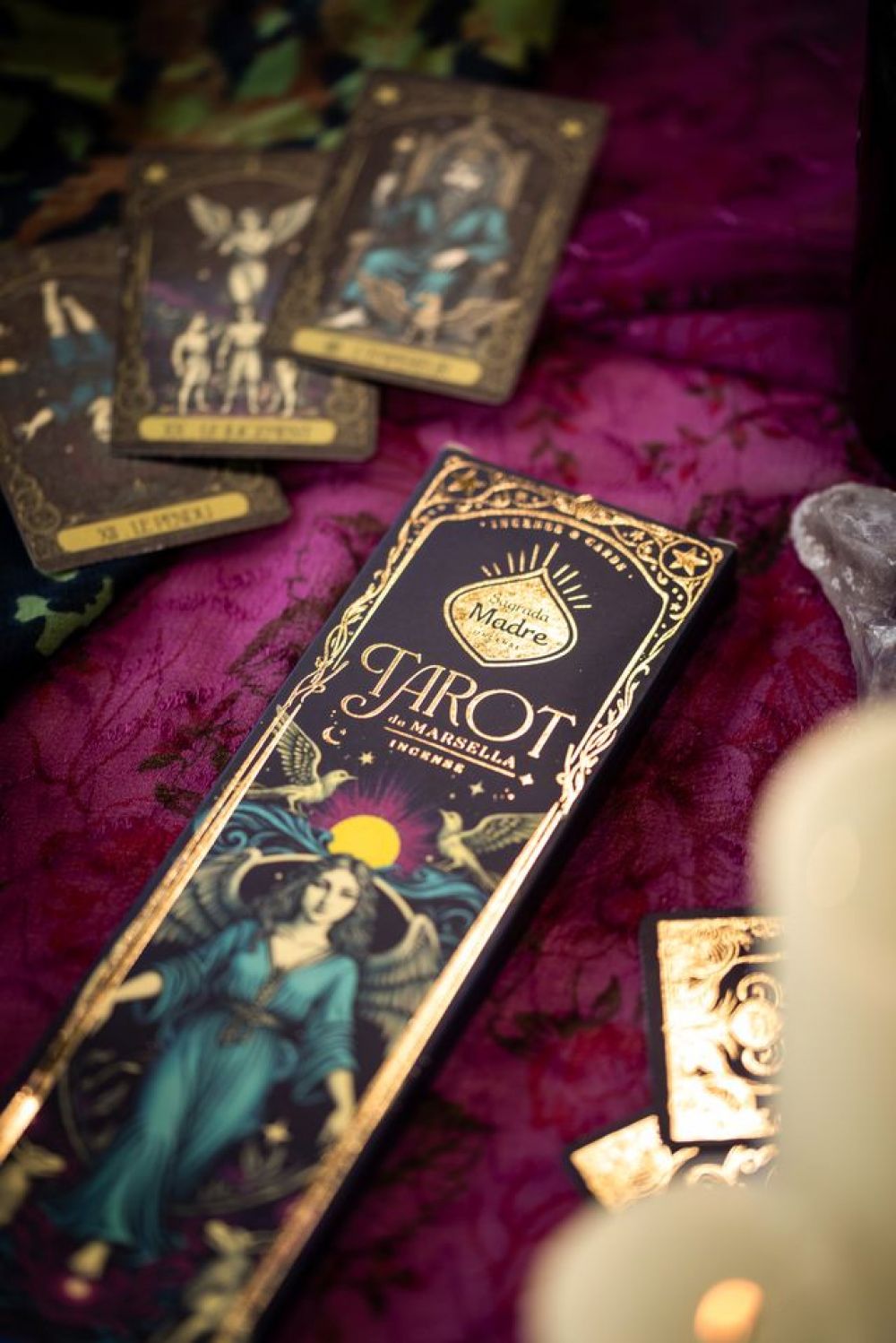Sagrada Madre – Tarot von Marseille Magnolie & Weihrauch, Räucherstäbchen - Herzöffnung