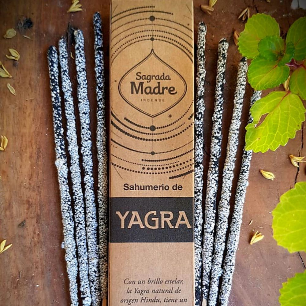 Sagrada Madre Natural Yagra, handmade incense sticks for abundance, prosperity, and new paths