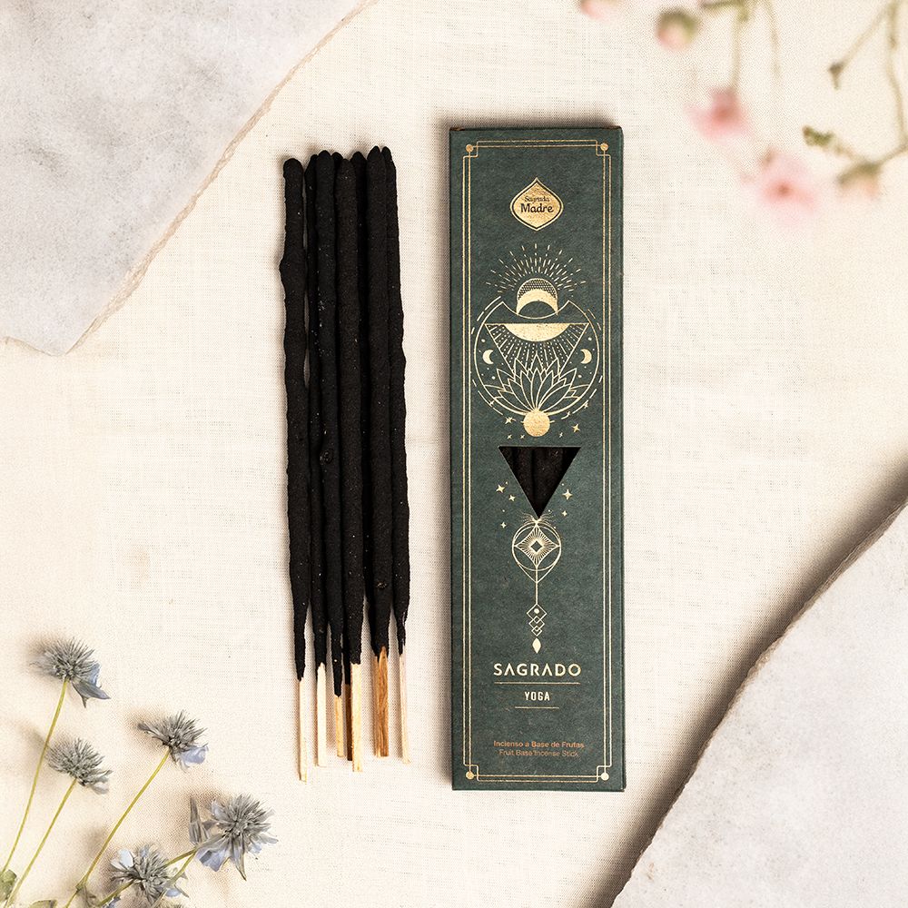 Sagrada Madre Sacred Incense Yoga – Handgemachte Räucherstäbchen für Präsenz & Balance 🌿