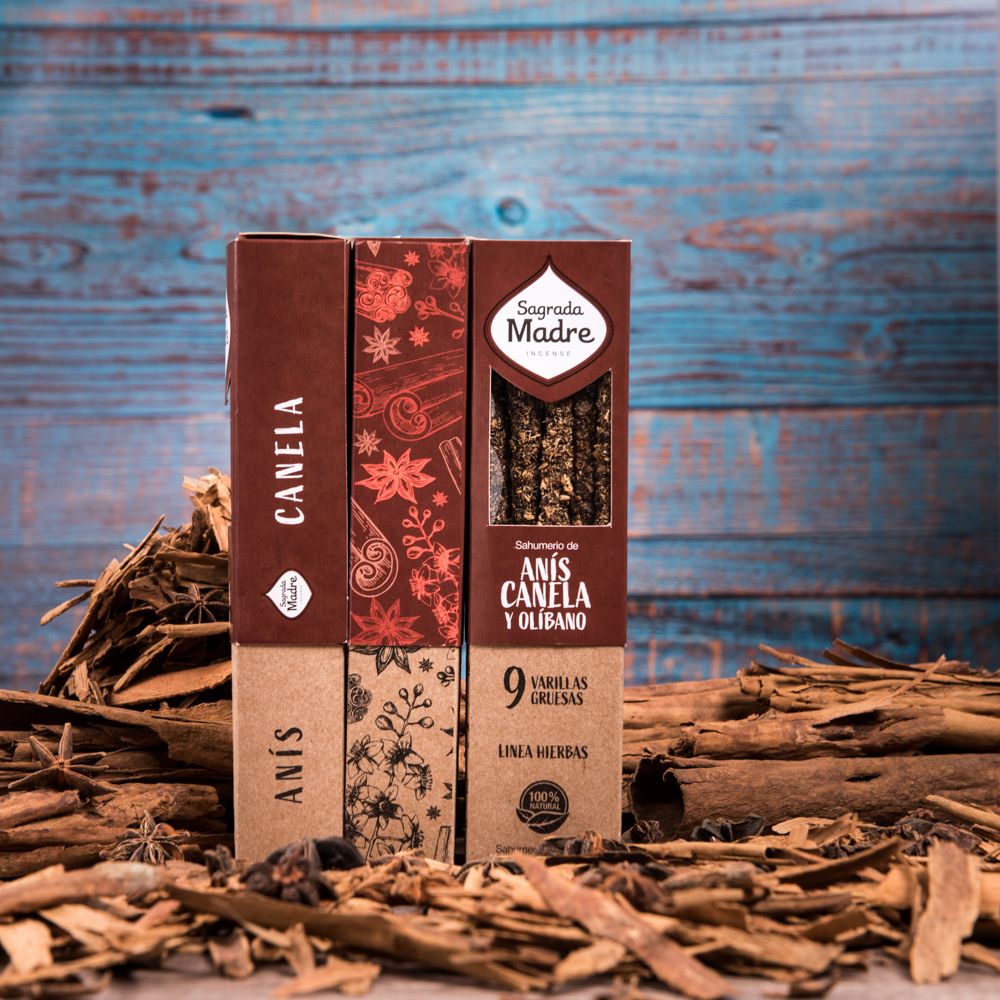 Sagrada Madre Herbal Räucherwerk Anis, Zimt & Weihrauch