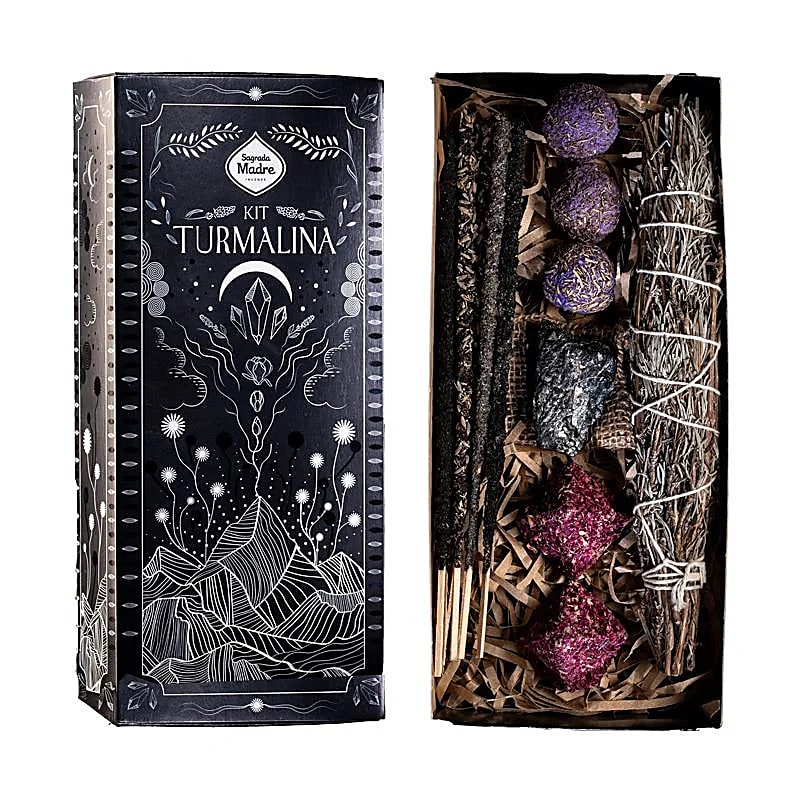 Sagrada Madre Räucherwerk Geschenkbox Turmalin, Tourmaline Kit