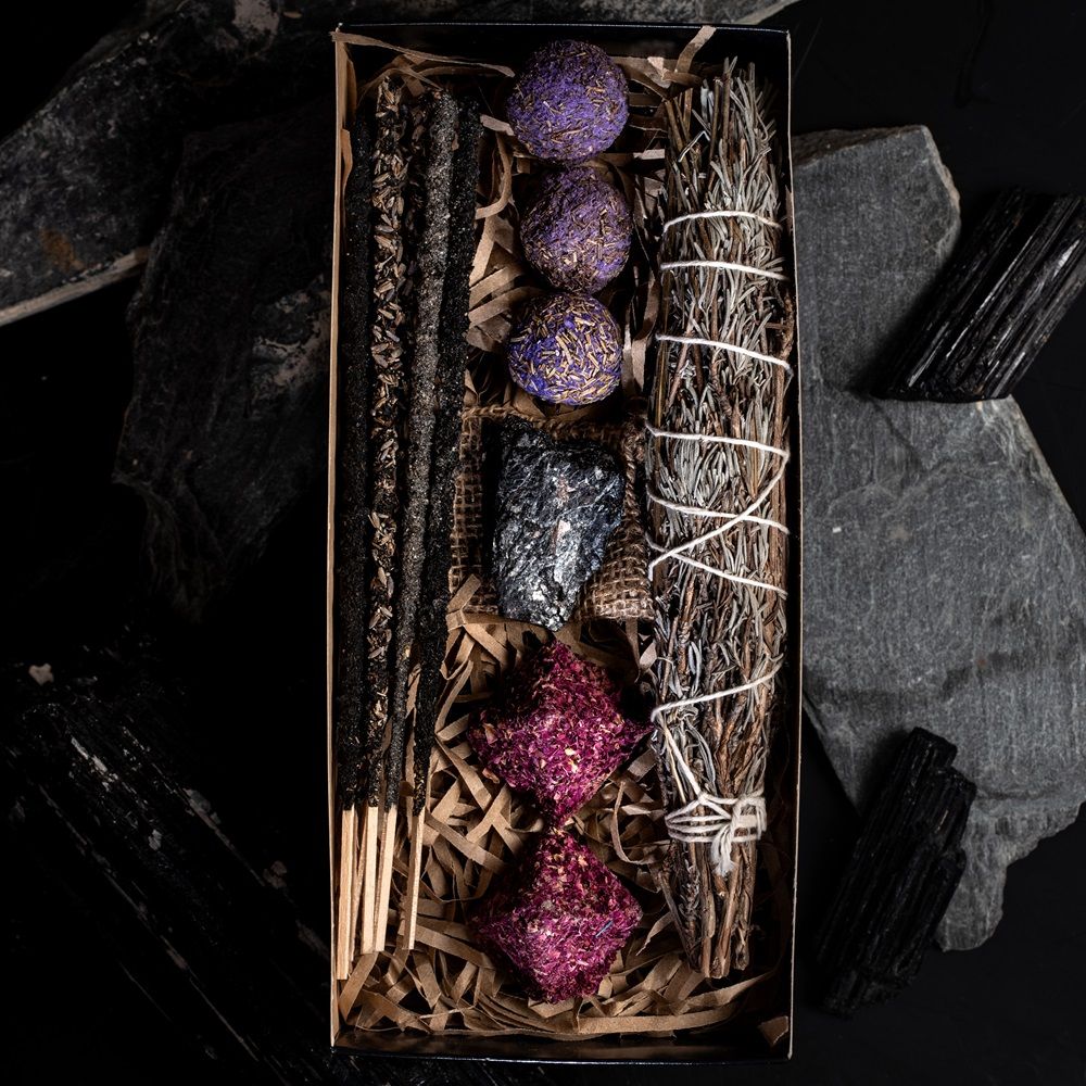 Sagrada Madre Räucherwerk Geschenkbox Turmalin, Tourmaline Kit