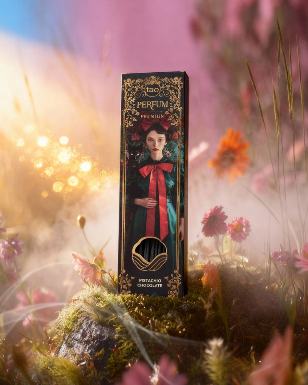 Sagrada Madre Tao Parfum Räucherstäbchen – Pistazie & Schokolade