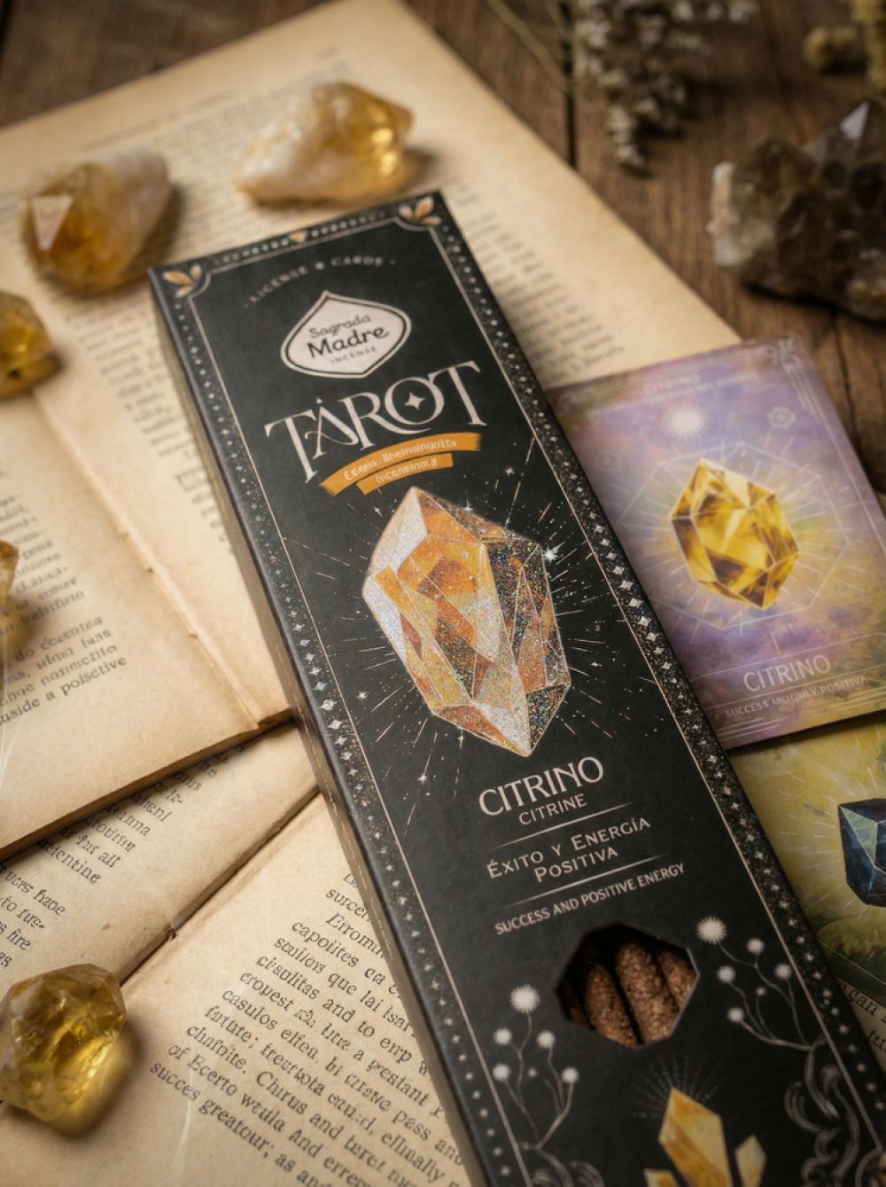 Sagrada Madre Tarot Gems Räucherstäbchen – Citrin, Orange & Gewürze