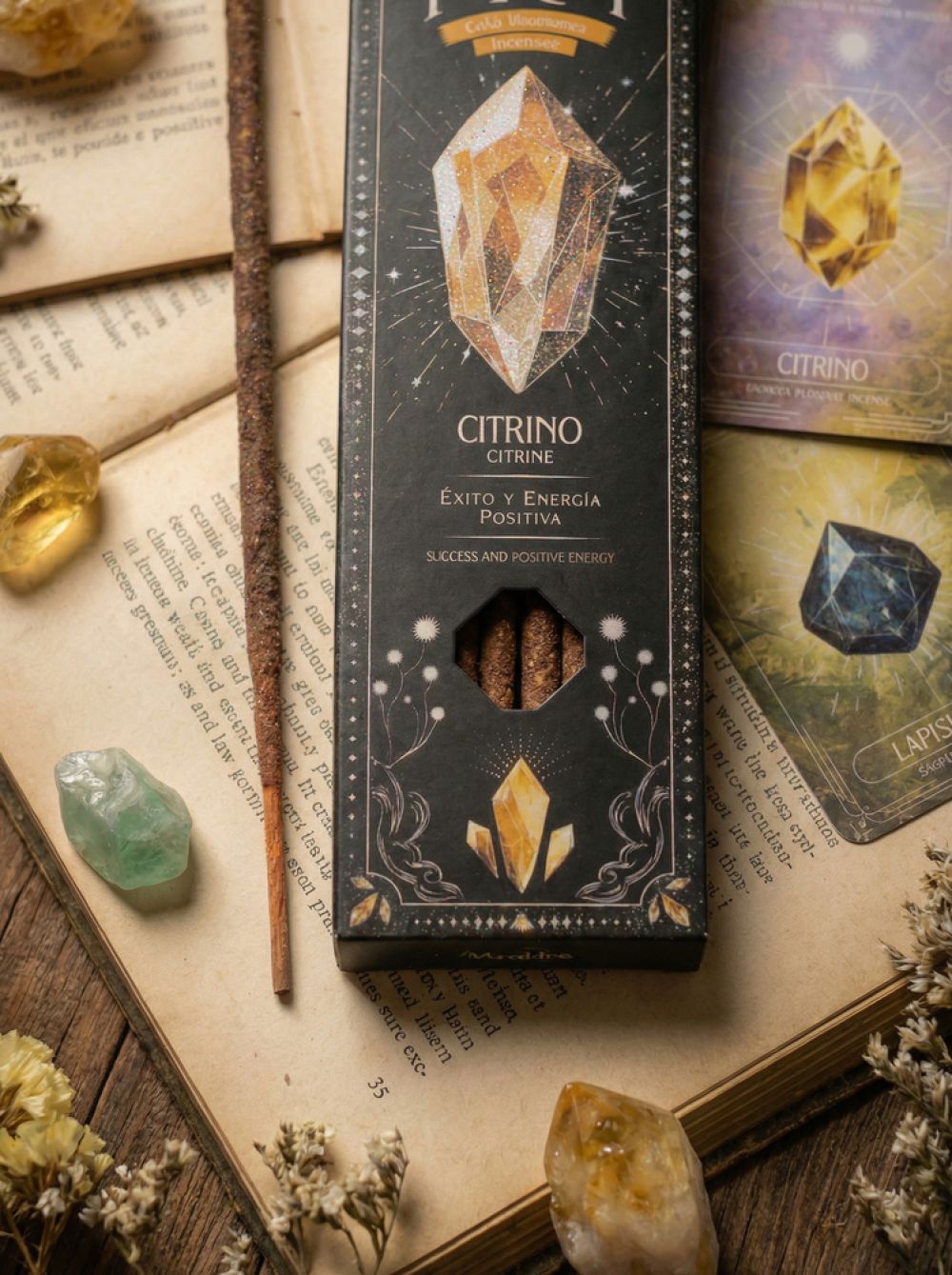 Sagrada Madre Tarot Gems Räucherstäbchen – Citrin, Orange & Gewürze
