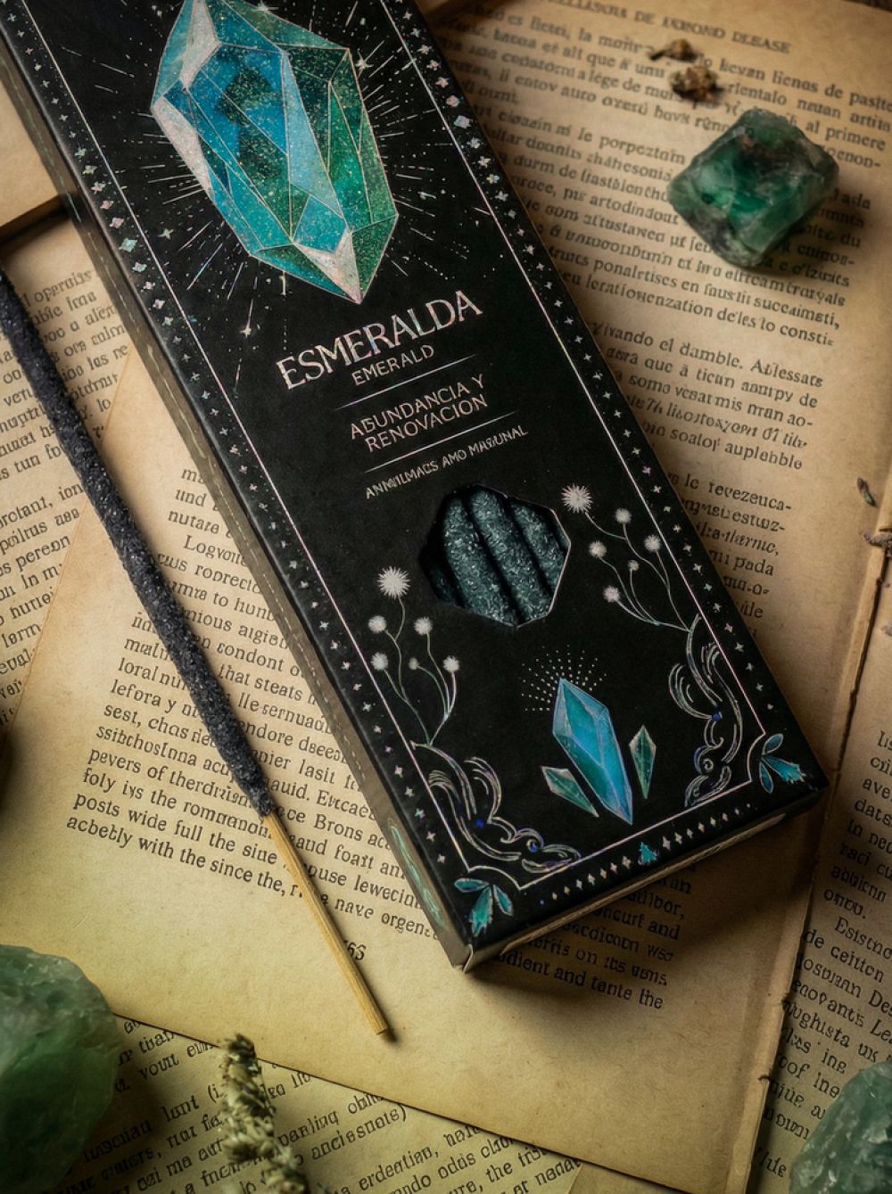 Sagrada Madre Tarot Gems Räucherstäbchen – Smaragd, Zitrone & Lavendel
