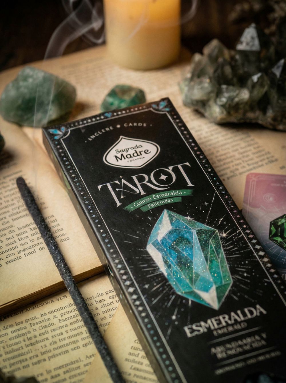 Sagrada Madre Tarot Gems Räucherstäbchen – Smaragd, Zitrone & Lavendel