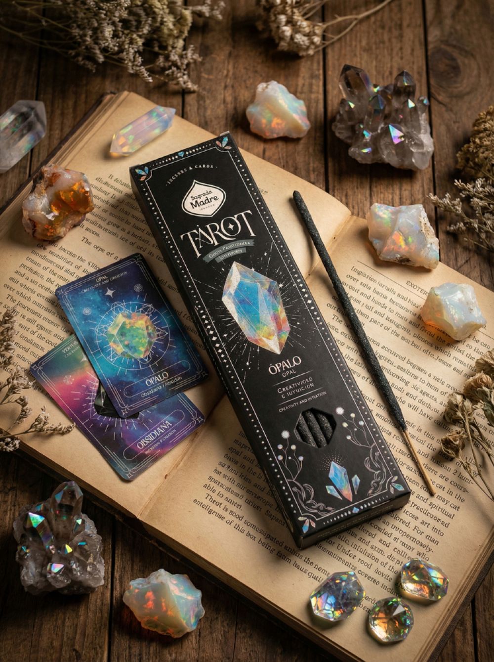 Sagrada Madre Tarot Gems Räucherstäbchen – Opal, Olibanum & Myrrhe