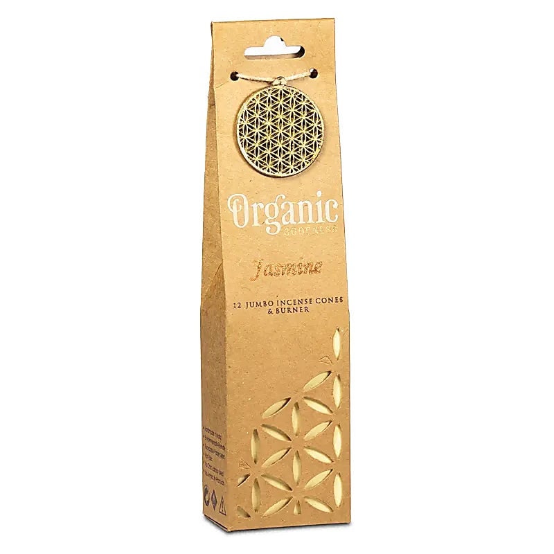 Organic Goodness Jasmin Weihrauchkegel + Halter