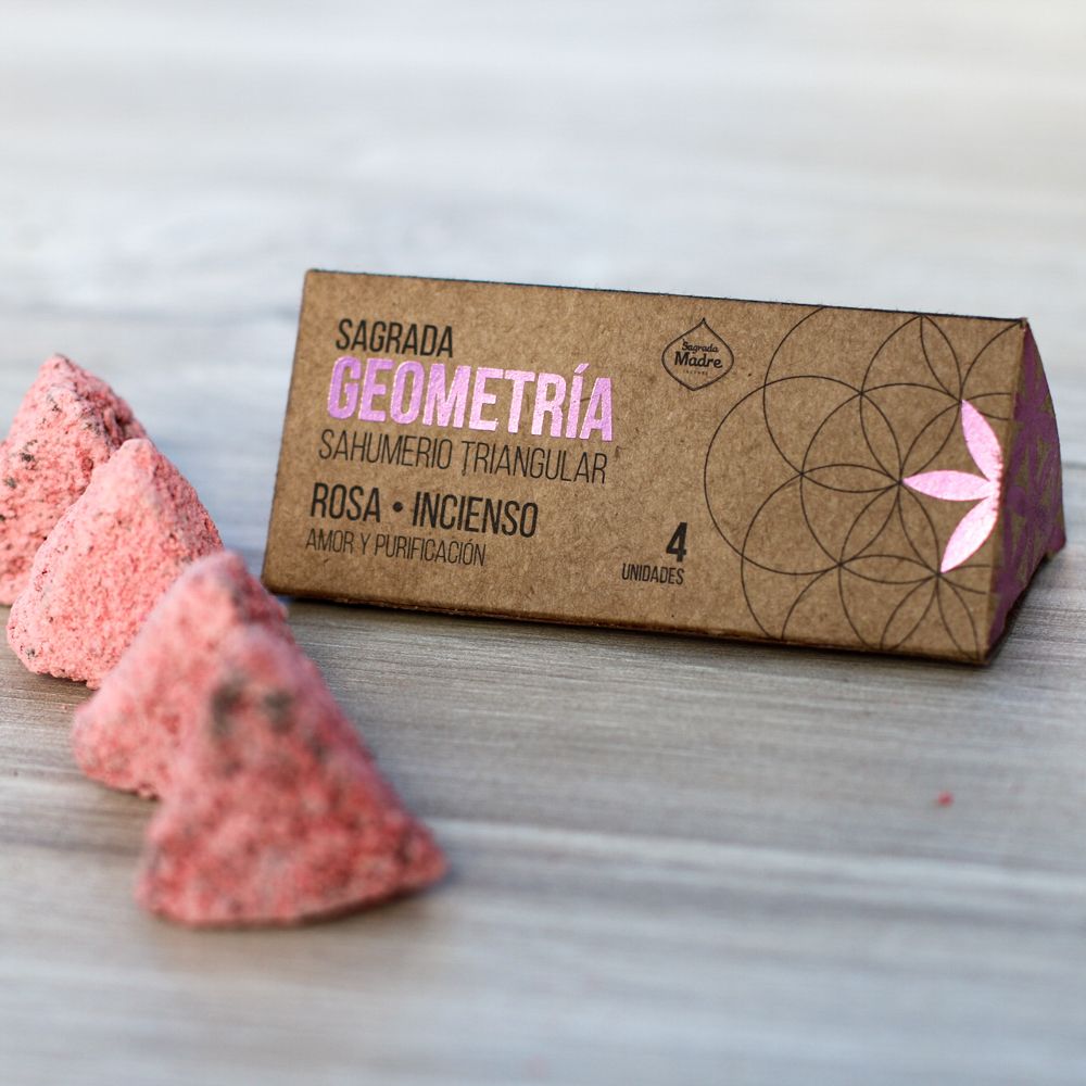 Geometry Räucherdreiecke „Rose & Weihrauch“ – Liebe & Reinigung