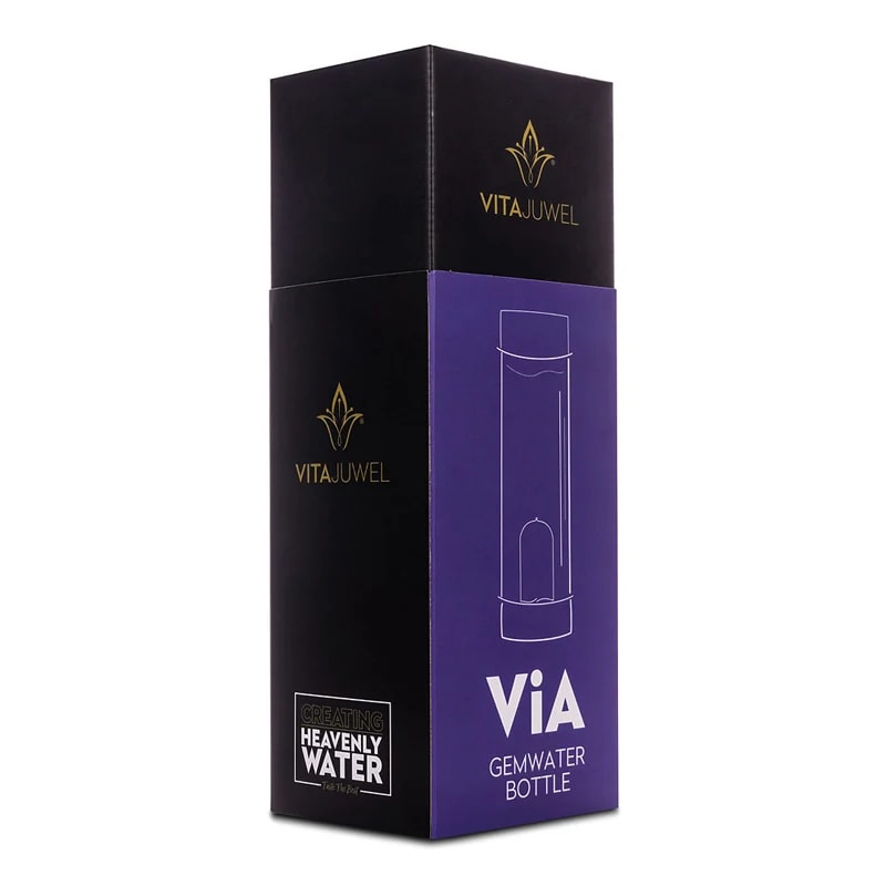 VitaJuwel ViA „Wellness“ – Edelsteinwasserflasche
