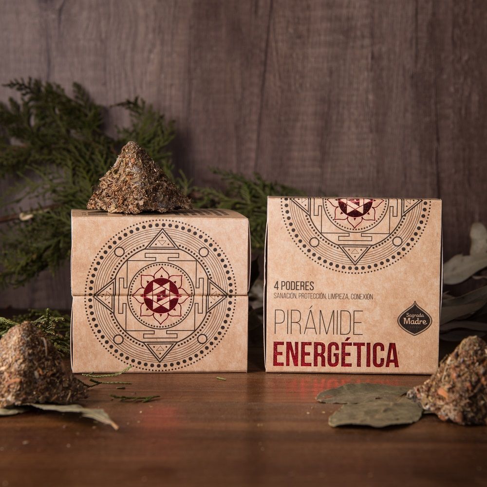 Sagrada Madre Energiepyramide-Räucherpyramiden-Die 4 Kräfte-Heilung, Reinigung, Schutz & Verbindung