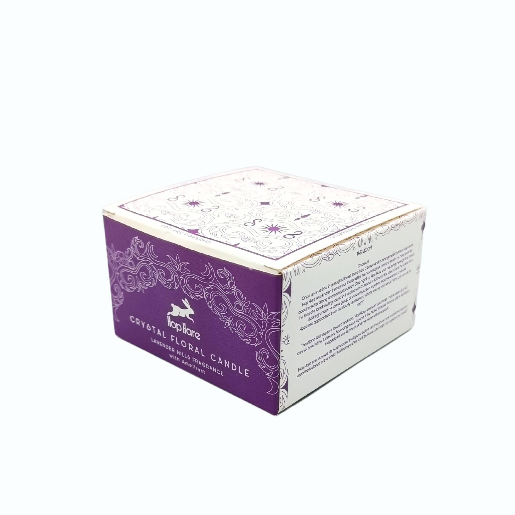 The Moon – Kristallkerze mit Amethyst & Lavendel