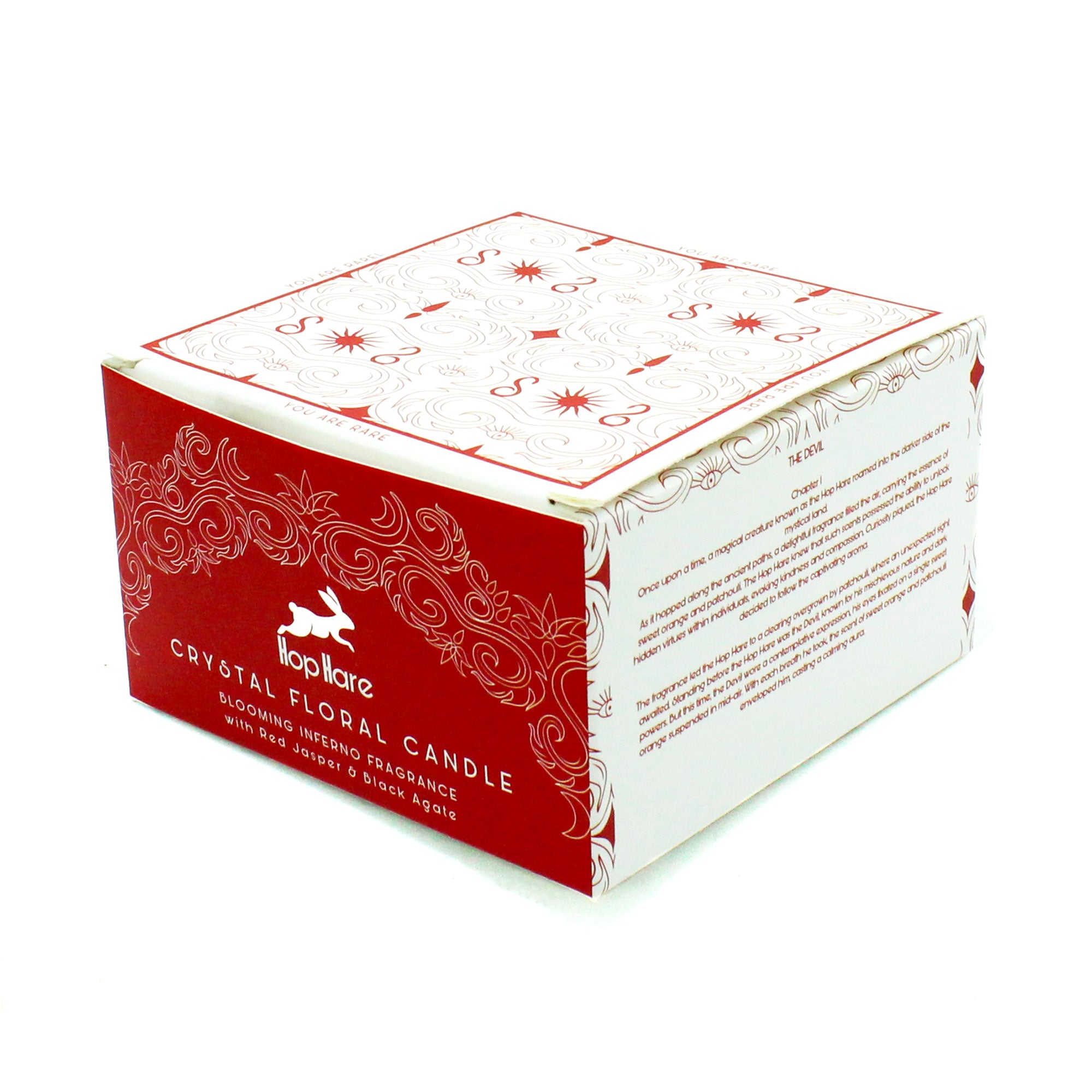 The Devil – Magische Kristallkerze mit Jaspis & Achat