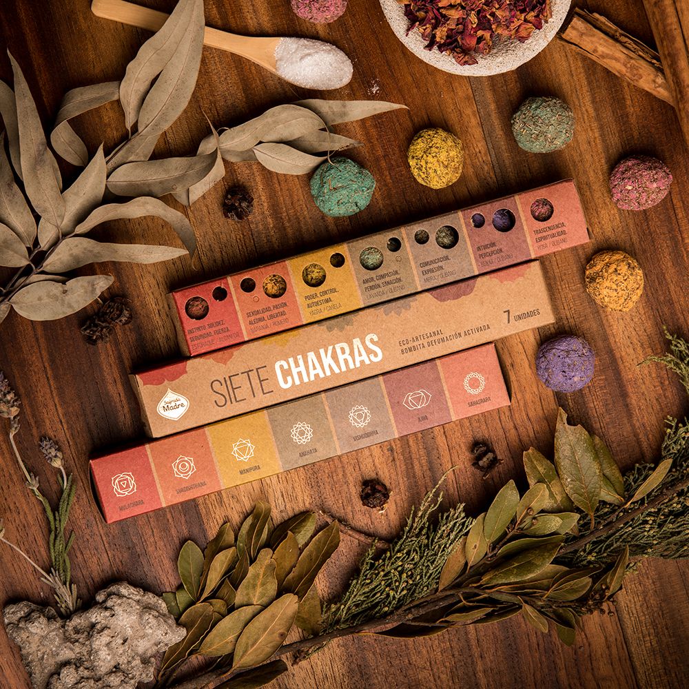 Sagrada Madre Premium 7 Chakra Smudge Bombs Produktfoto