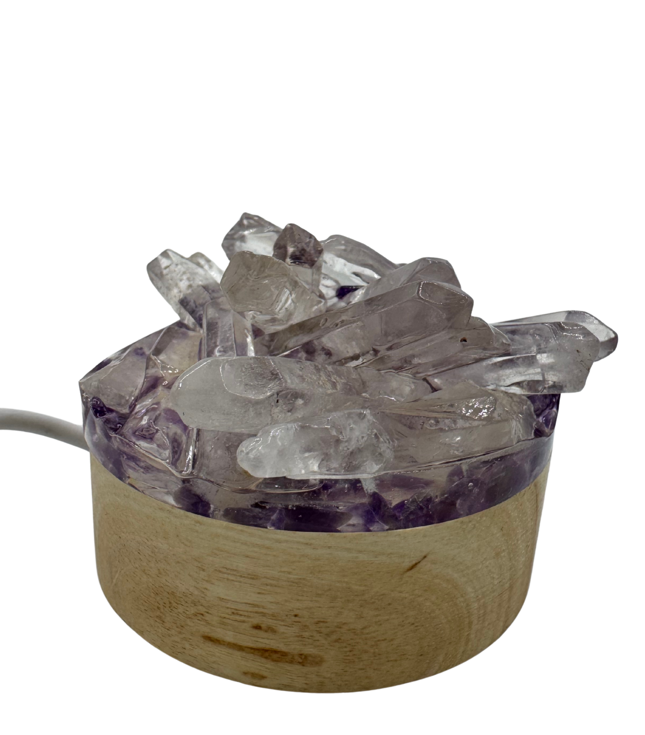 Amethyst Kristalllampe – Magisches Licht für deine Seele 🔮✨