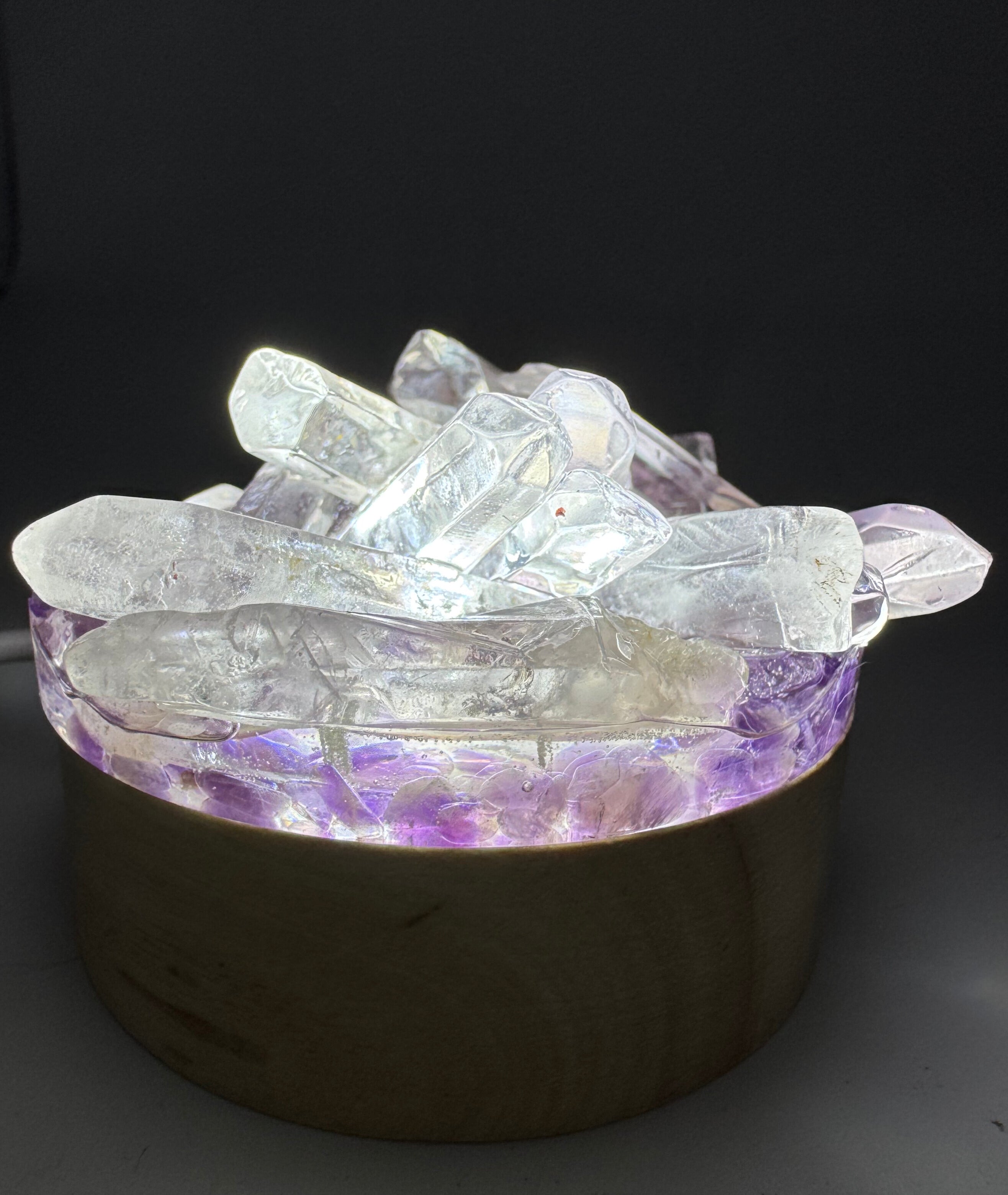 Amethyst Kristalllampe – Magisches Licht für deine Seele 🔮✨