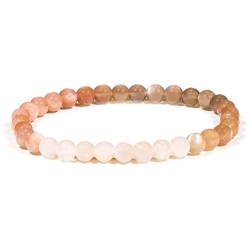 🌙 Armband „Mondstein“ – Traumstein, Intuition & sanfte Balance