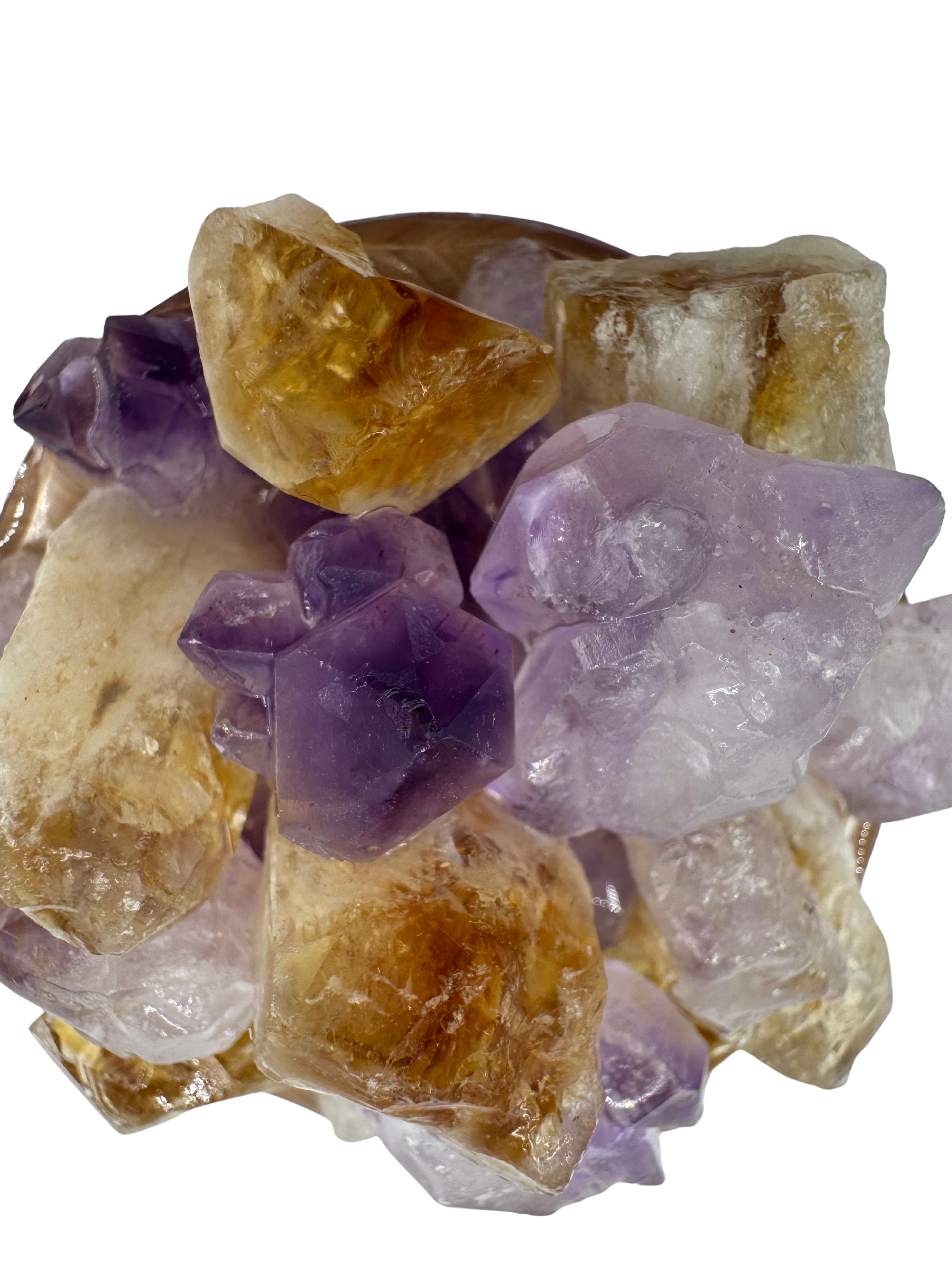Kristalllampe Amethyst & Citrin – Harmonie trifft Lebensfreude 🔮☀️