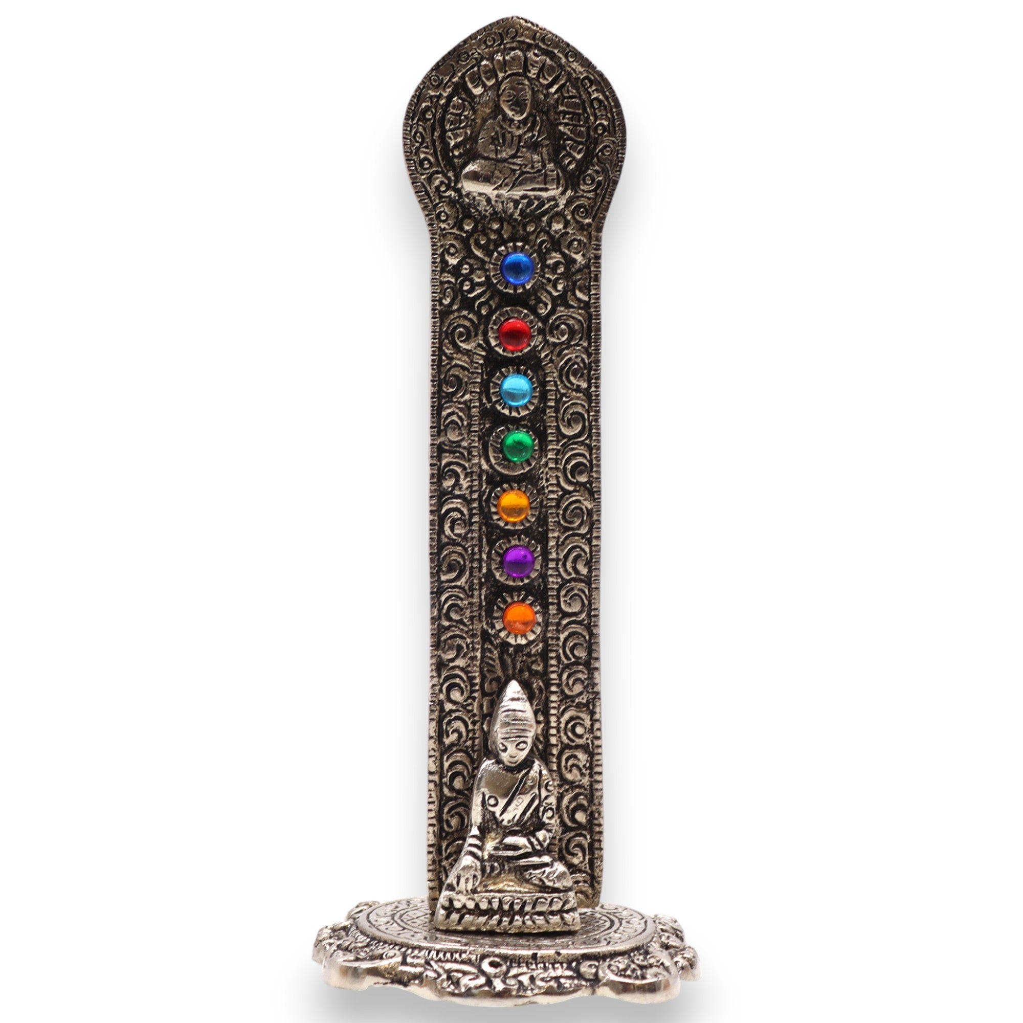 Chakra Tower Buddha Räucherstäbchenhalter – Säule der inneren Balance