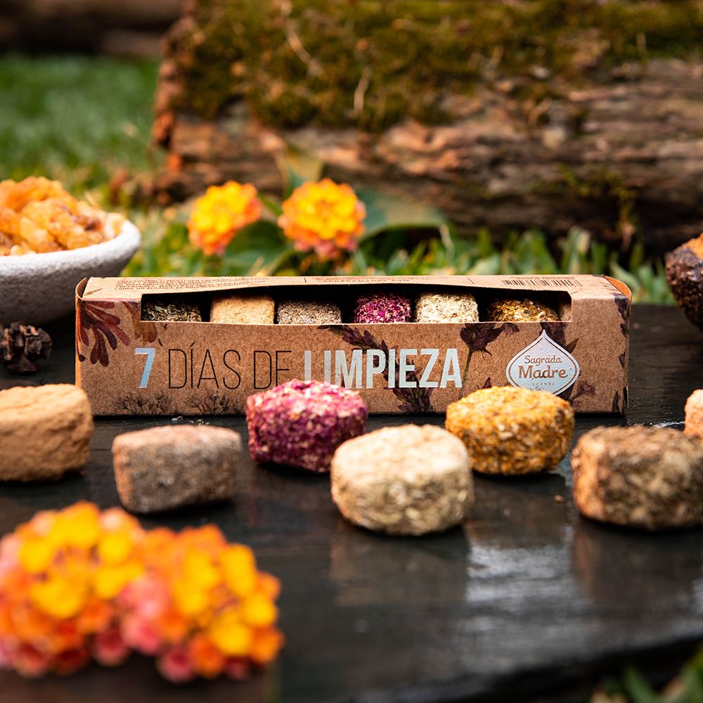 Charcoal Disks „7 Days of Cleaning, Räucherwerkscheiben 7 Tage Reinigung