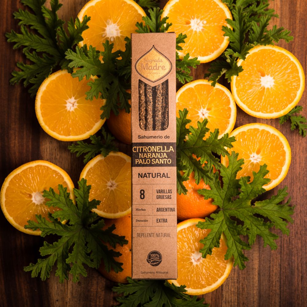 Citronella, Orange & Palo Santo Räucherstäbchen | Sagrada Madre