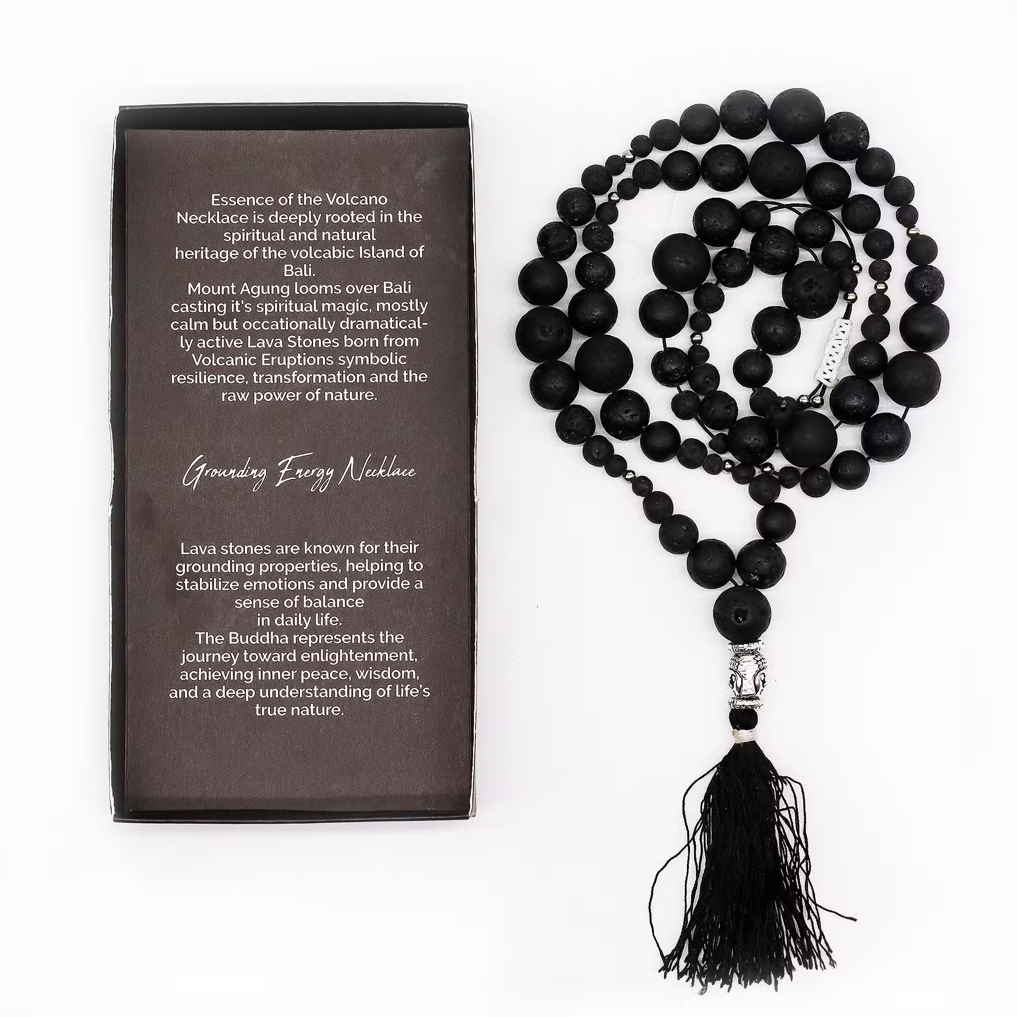 Essence of the Volcano Mala Kette – Erdende Energie
