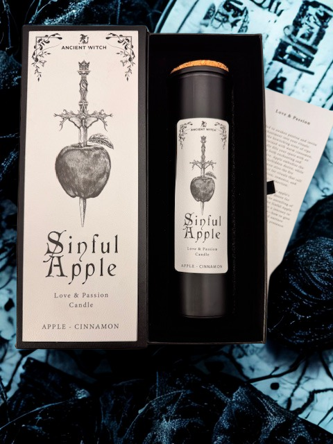 Magische Ritualkerze Sinful Apple – Hexenzauber für Liebe & Verführung
