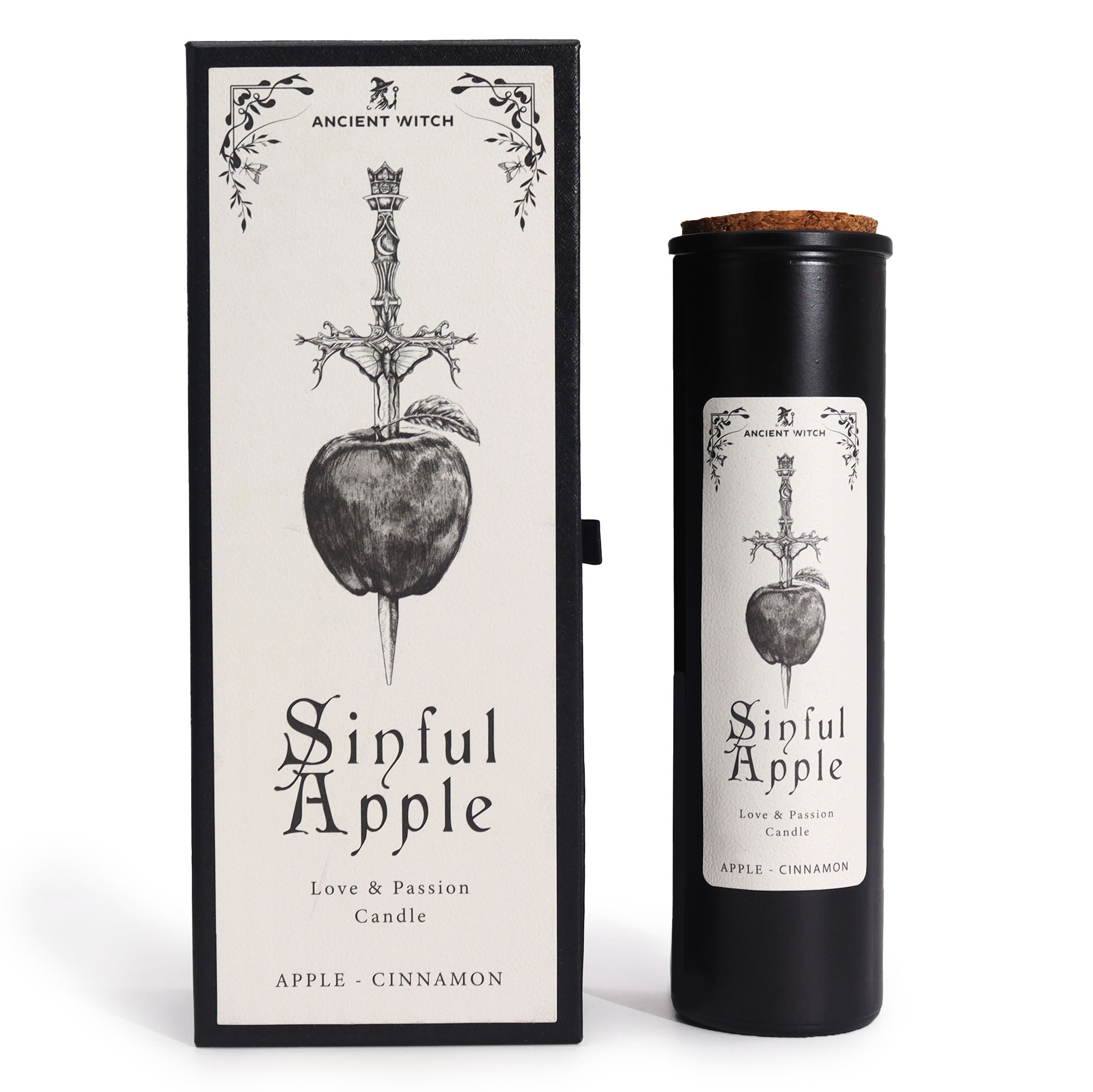 Magische Ritualkerze Sinful Apple – Hexenzauber für Liebe & Verführung