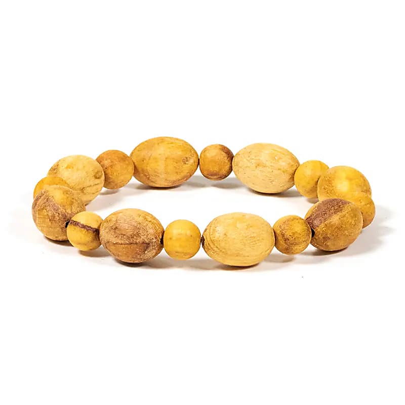 🌿 Palo Santo Armband rund/oval (elastisch) – Heiliges Holz für Harmonie & Erdung