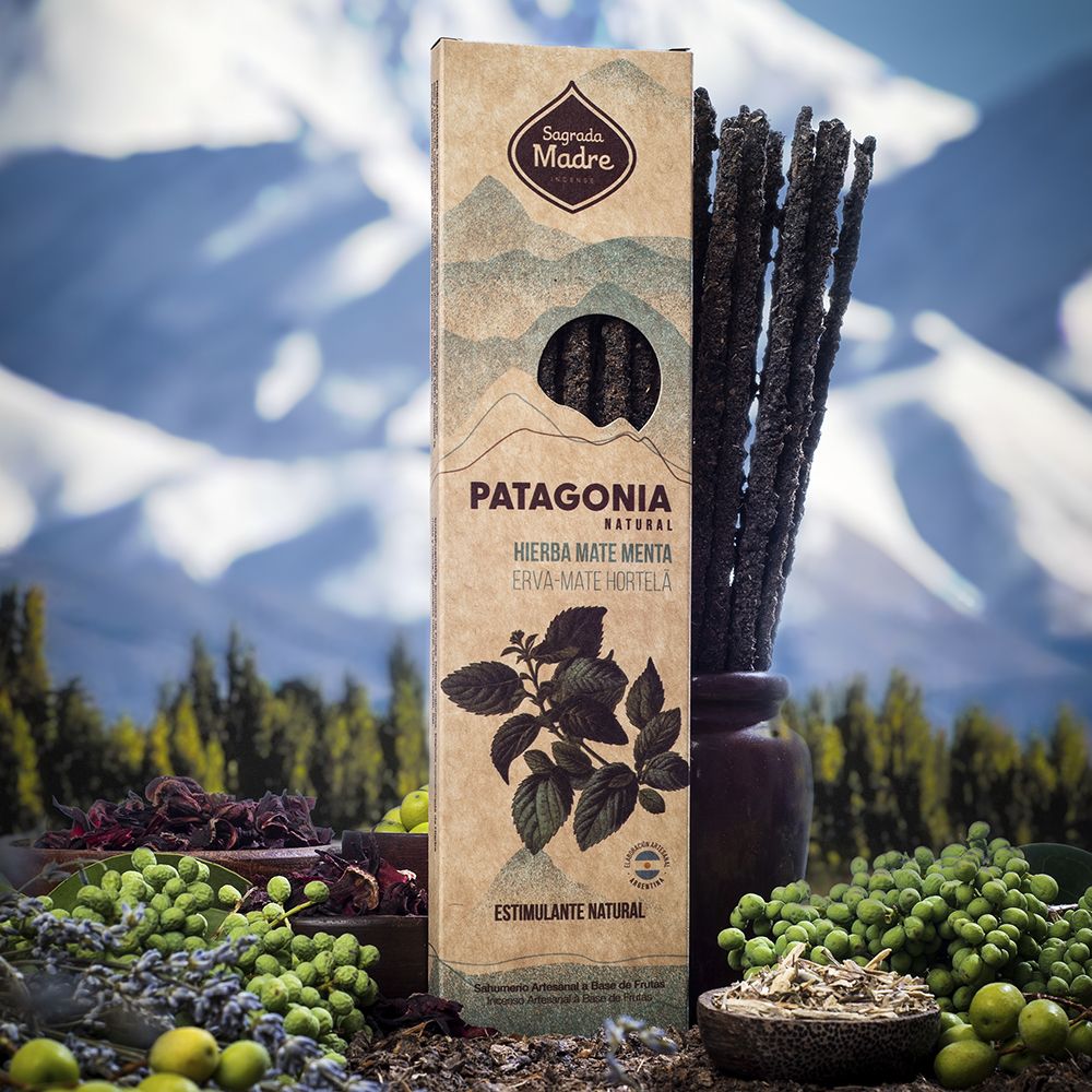 Sagrada Madre Räucherstäbchen Patagonia Yerba Mate and Mint Incense