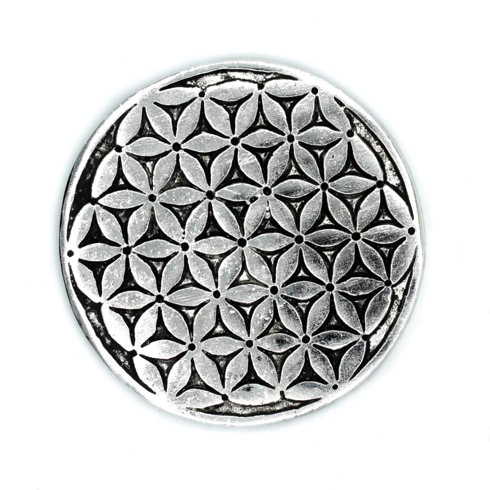 ✨ Blume des Lebens Räucherstäbchenhalter – Heilige Geometrie in Metall ✨