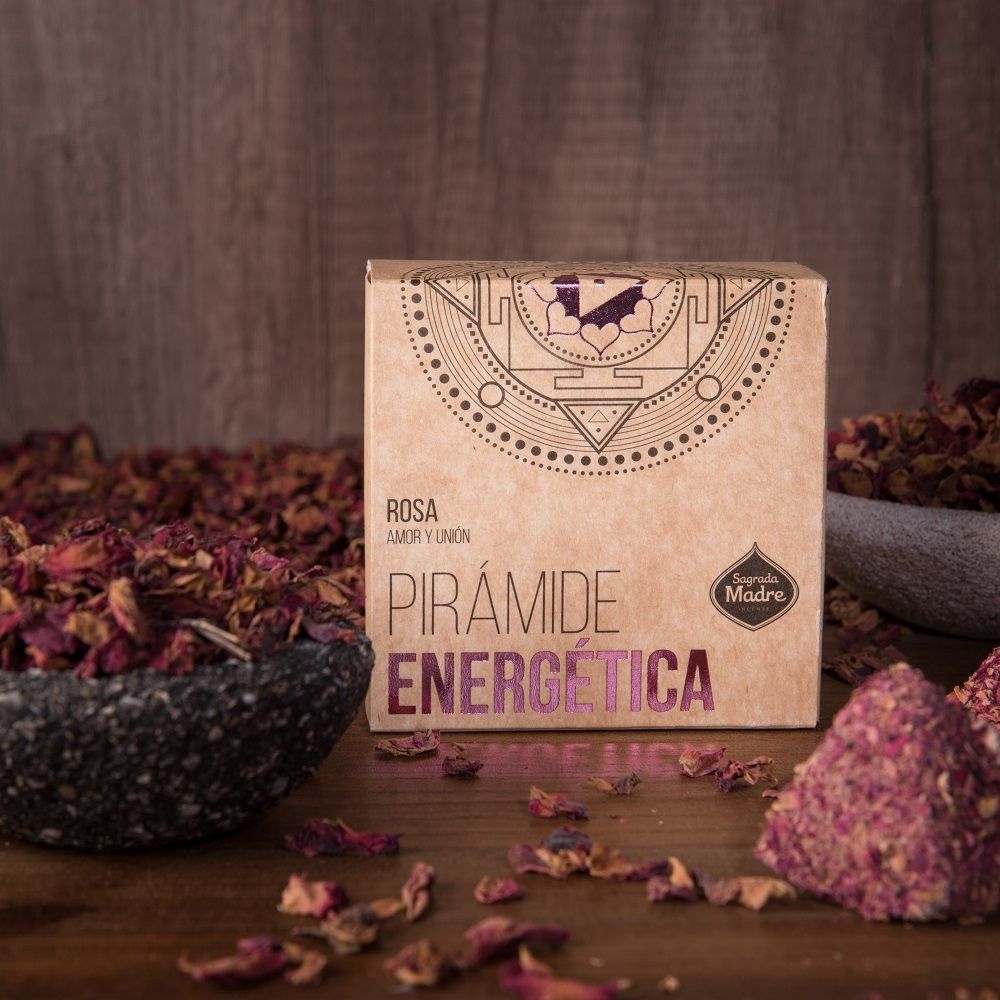Sagrada Madre Energiepyramide-Räucherpyramiden - Rose - Liebe, Harmonie & Transformation