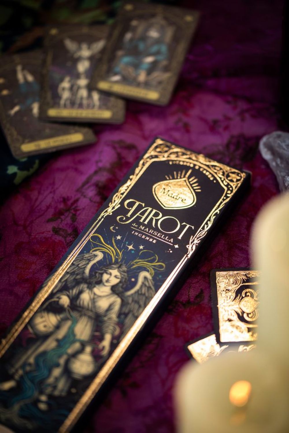 Sagrada Madre – Tarot von Marseille Räucherstäbchen Rosa Pfeffer & Weihrauch - Balance & Harmonie