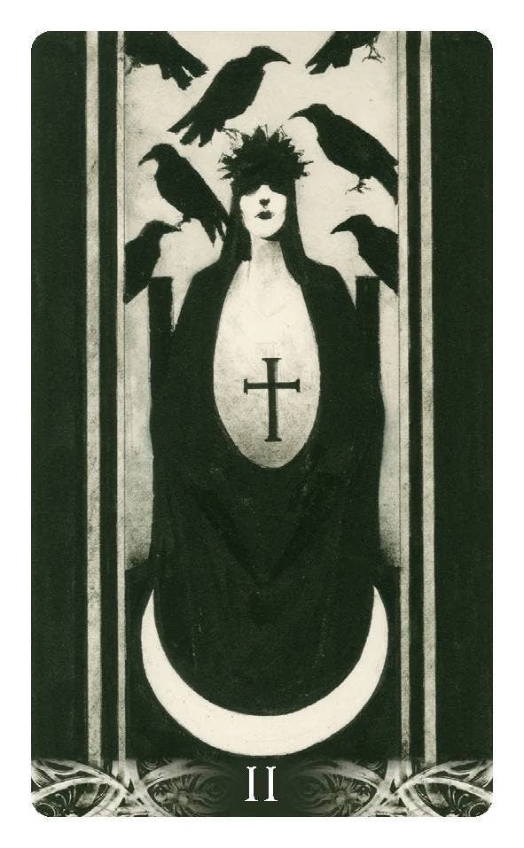 Mord von Krähen MINI Tarotkarten Lo Scarabeo – Prophezeiung, Schatten & die Weisheit der Krähen