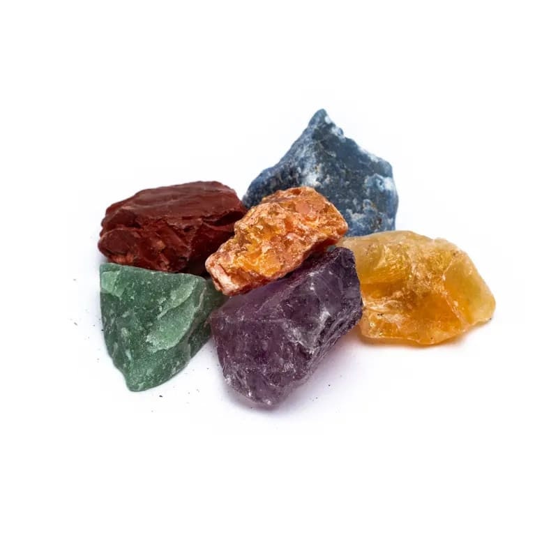 Kristallbox mit 7 Chakra Energie Steinen
