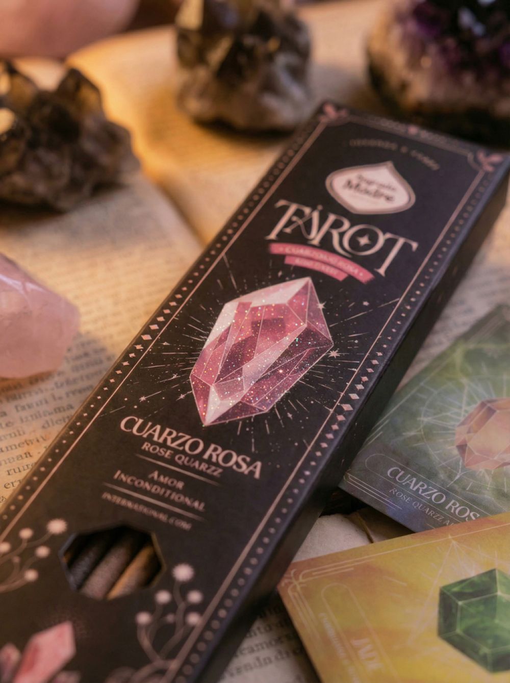 Sagrada Madre Tarot Gems Räucherstäbchen – Rosenquarz & Wilde Rose